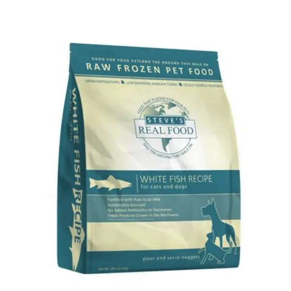 5lb Steve's White Fish Nuggets For Dogs - Treat